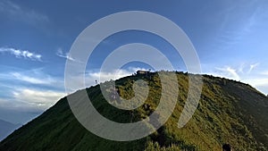 sunrise view from the top of andong mountain