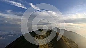 sunrise view from the top of andong mountain