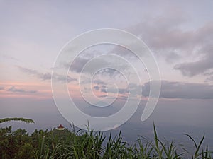 sunrise view from the top of andong mountain