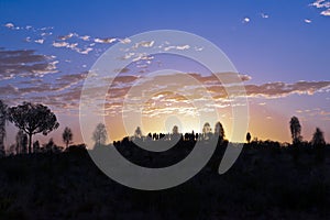 Sunrise watching on Ayers Rock