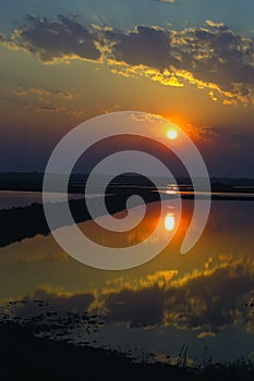 Sunrise water marsh