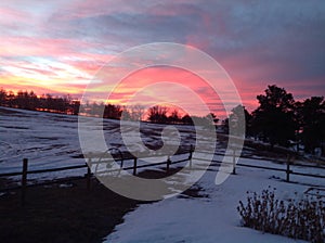 Sunrise in western Nebraska