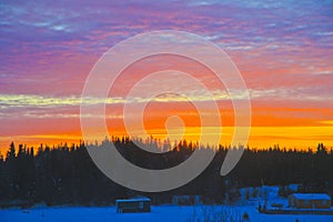 10am Sunrise, Yellowknife, Northwest Territories photo