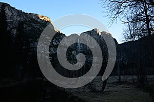 Sunrise in Yosemite Falls photo