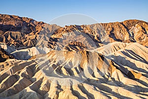 Sunrise at Zabriskie Point in Death Valley National Park, California, USA