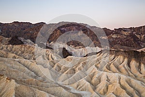 Sunrise at Zabriskie Point in Death Valley National Park, California, USA