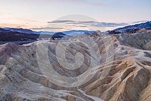 Sunrise at Zabriskie Point in Death Valley National Park, California, USA