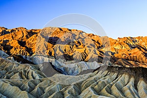 Sunrise at Zabriskie Point, Death Valley National Park, USA