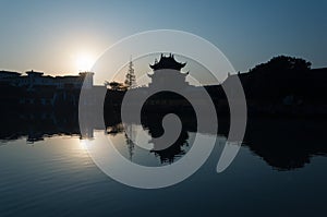 Sunrise at Zhujiajiao ancient water town