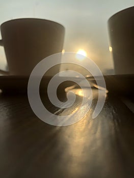 The sunrises between two cups of coffee