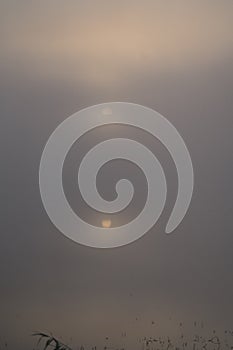 Sunrize and fog view