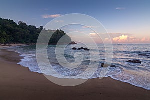 Sunrize over Banana beach, Phuket, Thailand early in the morning