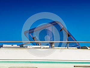 Sunroof, raisable window on roof top of camper