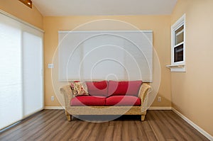 Sunroom Interior with Loveseat