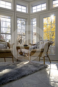 Sunroom in shades of Pale.