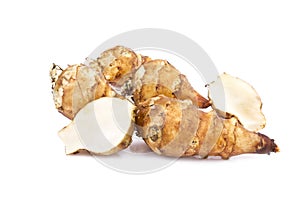 Sunroot tubers or jerusalem artichoke