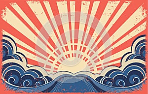 Sunscape grunge image