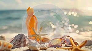 Sunscreen Serenity: A Starfishs Beachside Companion