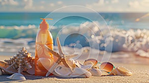 Sunscreen Serenity: A Starfishs Beachside Companion