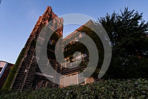 Sunset - Abandoned Saint Philomena School, East Cleveland, Ohio