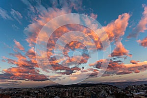 Sunset above Quito