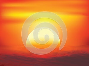 Sunset Abstract art backgrounds