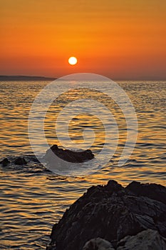 Sunset on the Adriatic Makarska