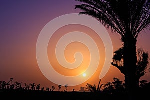 Sunset in Agadir, Morocco