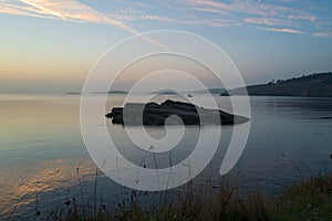 Sunset at Agate Beach, Lopez Island, Washington, USA