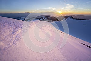 Sunset from Agios Antonios peak photo