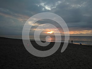 Sunset At Aguada Puerto Rico Beach