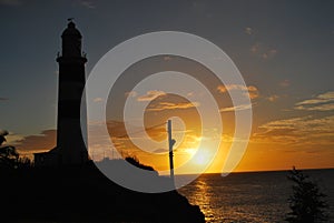 Sunset at Albion Lighthouse photo