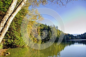 Sunset at Alice Lake