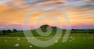 Sunset at Almscliffe Crag