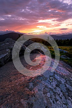 Sunset along the Appalachian Trail