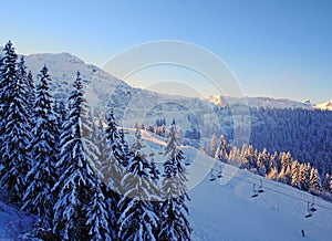 Sunset in Alps