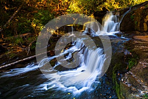 Sunset on Alsea Falls, Oregon