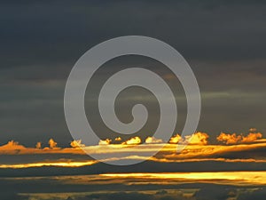 Sunset, amazing cloud scape, Krasnogorsk, Moscow area, Russia