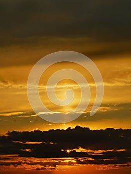 Sunset, amazing cloud scape, Krasnogorsk, Moscow area, Russia