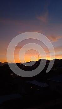 Sunset in ambon, taken from BTN manusela.