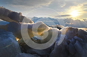 Sunset in Antarctica