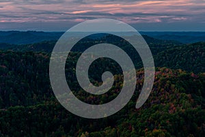 Sunset - Appalachian Mountains - Kingdom Come State Park - Kentucky