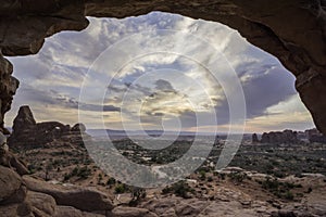 Sunset in Arches National Park