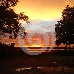 Sunset on the Ashely