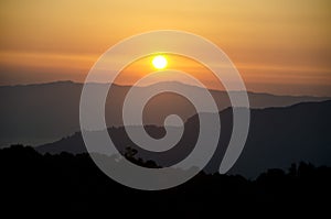 Sunset on Aspromonte