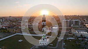 Sunset at Atalaia Lighthouse in Aracaju Sergipe Brazil. Tourism travel