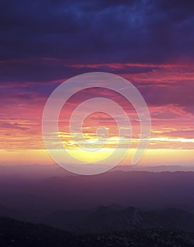 A Sunset from Atop Kitt Peak, Tucson, AZ, USA