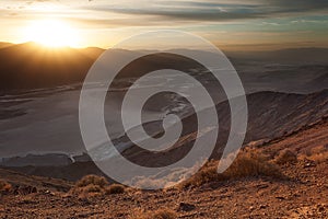 Sunset at Badwater Basin, Death Valley