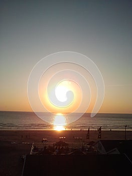 Sunset in Bali Beach View