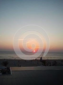 Sunset in Bali Beach View